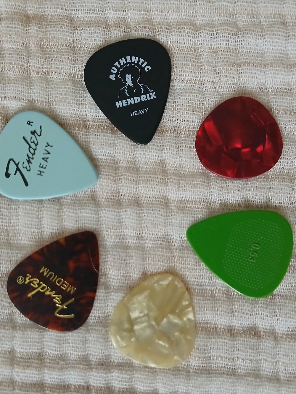 Guitar Picks Set Of 6